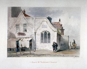 Veduta della Cappella di San Bartolomeo, Kingsland Road, Hackney, Londra, 1851
