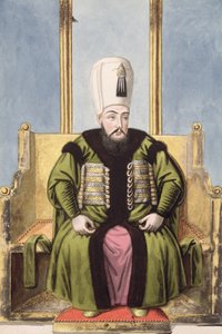 Ahmed I (1590-1617) Sultano dal 1603 al 1617, da "Una serie di ritratti degli imperatori di Turchia"