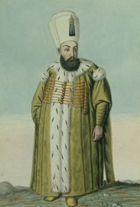 Amurath (Murad) III (1546-95) Sultano dal 1574 al 1595, da "Una serie di ritratti degli imperatori di Turchia"