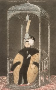 Mahmud II (1785-1839) Sultano dal 1808 al 1839, da "Una serie di ritratti degli imperatori di Turchia"