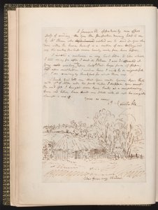 Lettera autografa di John Constable a John Thomas Smith, da Memoirs of the Life of John Constable, di Charles Robert Leslie, stampato da James Carpenter, 1843 da John Constable