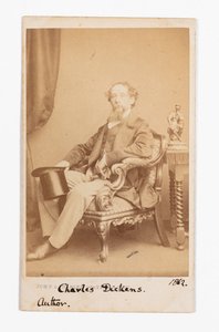 Carte-de-visite di Charles Dickens da John and Charles Watkins