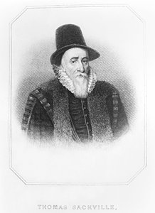 Ritratto di Thomas Sackville (1536-1608) 1º Conte di Dorset, da 