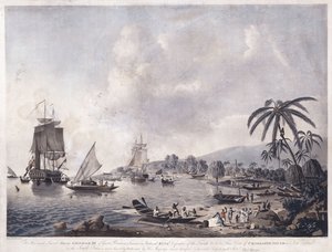 Veduta della baia di Matavai, Tahiti, 1787 da John the Younger Cleveley
