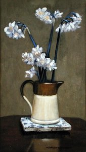 Una brocca di narcisi