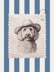 Timbro "Cane cowboy" da Jolly and Dash