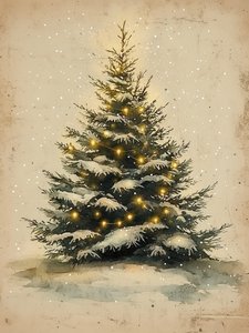 Albero di Natale innevato da Jolly and Dash