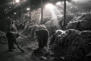 Fabbrica di iuta, Kolkata, India, 2017 (foto)