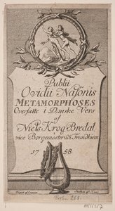 Frontespizio "Metamorfosi di Publio Ovidio Nasone" da Jonas Haas