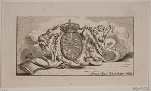 Vignetta con stemma reale da Jonas Haas