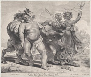 Ubriachezza di Bacco, 1630-57 da Jonas Suyderhoef