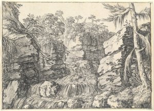 Una Cascata tra Scogliere Rocciose da Jonas Umbach