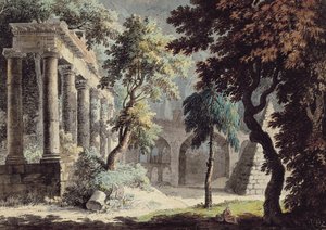 Il Tempio di Saturno (rovine romane) da Jonathan Skelton