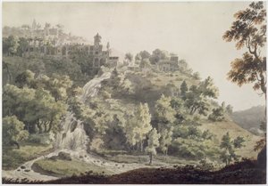 Tivoli: Una vista della Villa di Mecenate, 1858 da Jonathan Skelton