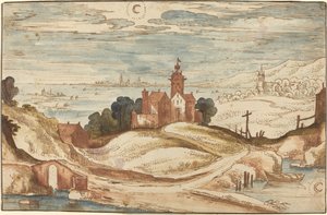 Paesaggio con Castello su una Collina da Joos de Momper II