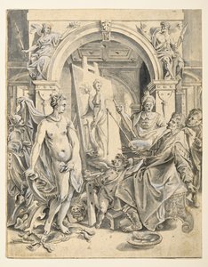 Apelle dipinge Campaspe da Joos or Jodocus van (after) Winghe