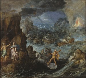 Naufragio della flotta greca nel viaggio di ritorno da Troia