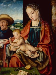 La Sacra Famiglia da Joos van Cleve