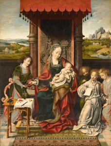 Vergine e Bambino con angeli da Joos van Cleve