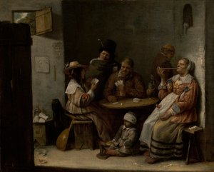 Giocatori di carte, c.1645 da Joos van Craesbeeck