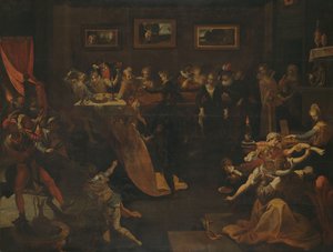 Banchetto notturno e mascherata