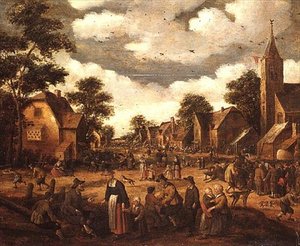 Scena di villaggio da Joost Cornelisz