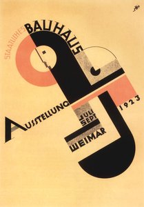 Mostra del Bauhaus. Cartolina, 1923 da Joost Schmidt