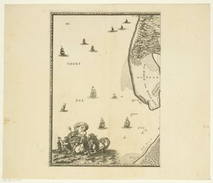 Carta della Mosa da Rotterdam al Mare del Nord (prima parte)