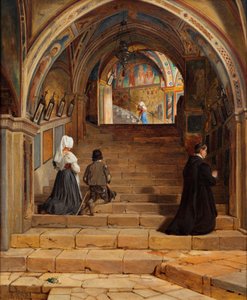 La Scala Santa al Monastero San Benedetto vicino a Subiaco da Jorgen Roed