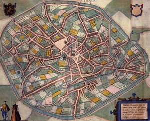 Mappa di Tienen, da 