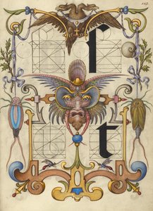 Guida alla costruzione delle lettere s e t da Joris Hoefnagel