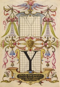 Ungherese - Guida alla costruzione della lettera Y - Google Art Project da Joris Hoefnagel