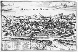 Mappa di Montpellier, da 