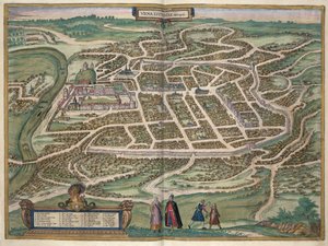 Mappa di Vilnius, Lituania, da 