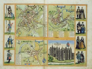 Mappe di York, Shrewsbury, Lancaster e Richmond, da 