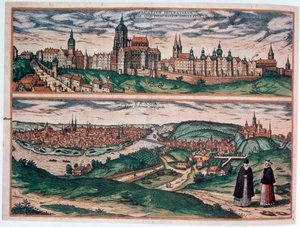 Veduta di Praga, c. 1572 da Joris Hoefnagel