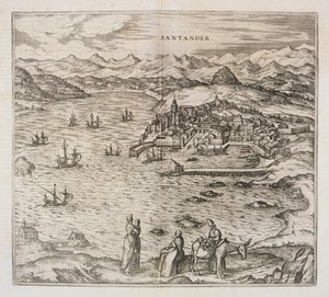 Vista di Santander da Joris Hoefnagel
