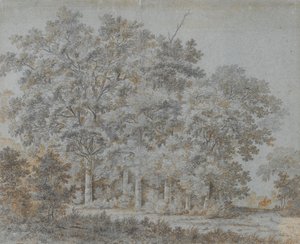 Foresta e cavaliere da Joris van der Hagen