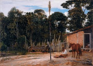 Stringendo la sella da José Ferraz de Almeida Júnior