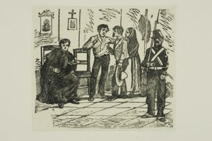 Corrido: La stanza della morte di un condannato da José Guadalupe Posada