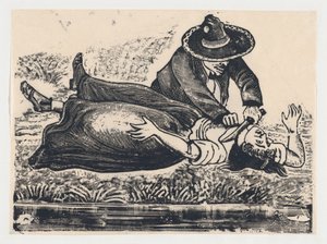 Francisco Guerrero, il sarto e assassino, che uccide una donna, ca. 1905-1910