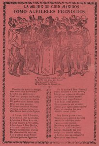 La donna dai cento mariti - Come spille appuntate da José Guadalupe Posada