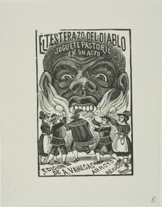 Il diavolo colpisce con la testa da José Guadalupe Posada