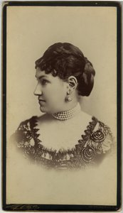Signora William Astor (stampa seppia)