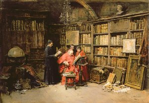 Nello studio del Cardinale da Jose Benlliure y Gil