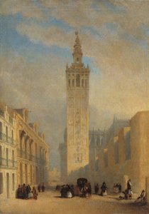 La Giralda vista da Calle Placentines da José Domínguez Bécquer