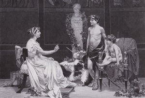 Cornelia, madre dei Gracchi da Jose Garnelo y Alda