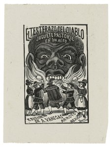 El Testarazo del Diablo, c.1900, stampato 1942 (incisione) da José Guadalupe Posada