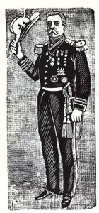 Ritratto di Porfirio Diaz (1828-1915), Presidente della Repubblica del Messico. Xilografia di Jose Guadalupe Posada (1852-1913) da José Guadalupe Posada