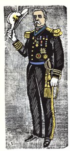 La Rivoluzione Messicana (1910-1920): Porfirio Diaz (1828-1915), Presidente della Repubblica del Messico. Xilografia di Jose Guadalupe Posada (1852-1913)
